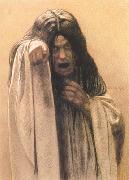 Study for The Wave female figure left of the central figure (mk19)